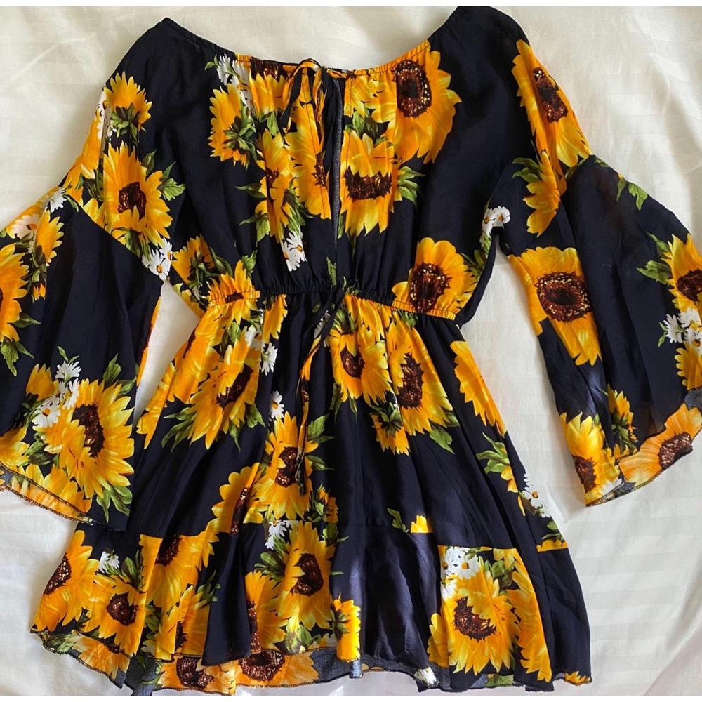 SHEIN sunflower dress